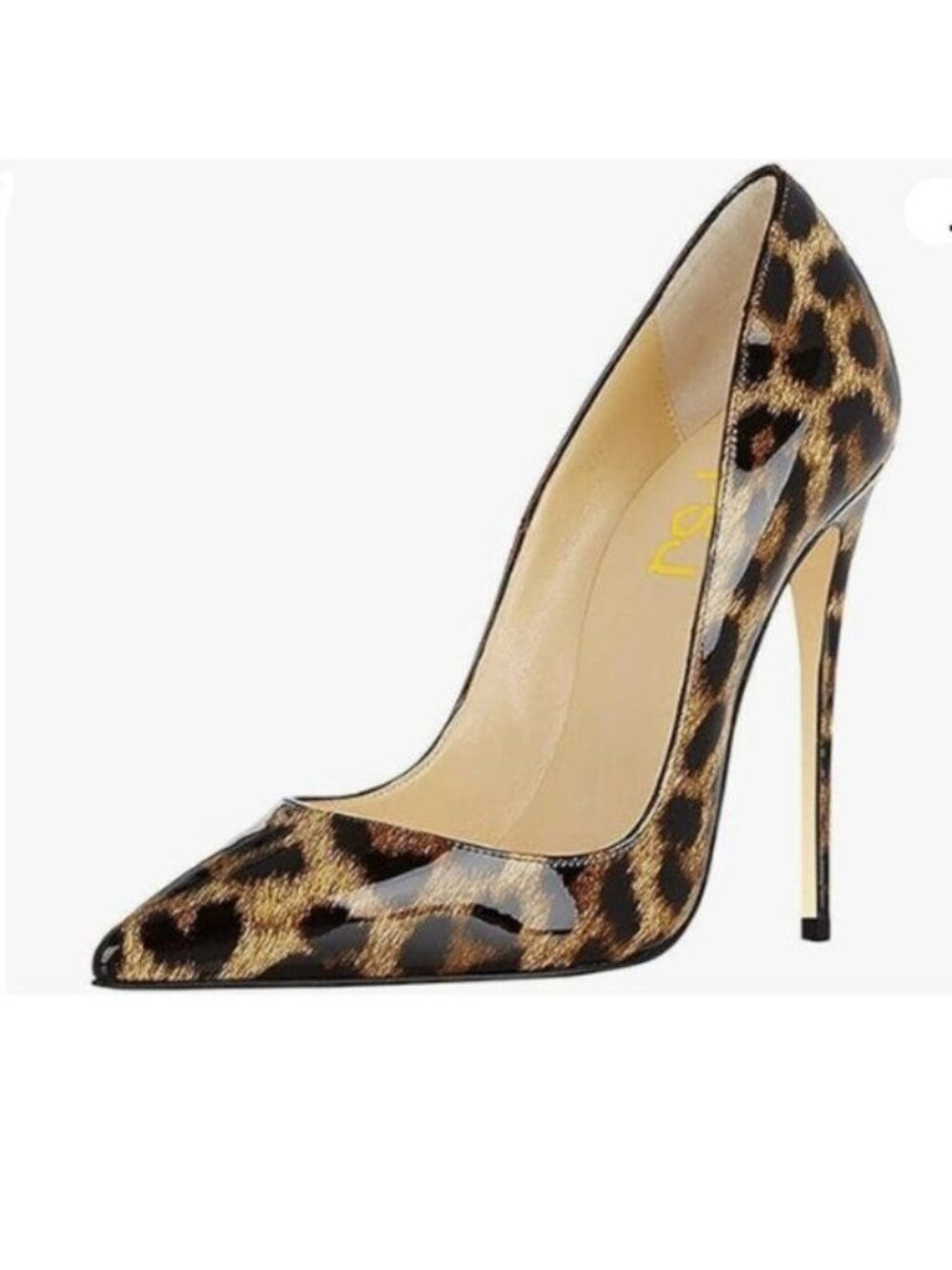 FSJ Women Sexy Leopard Printed Dress Shoes Pointy Toe High Heels Leopard Heels